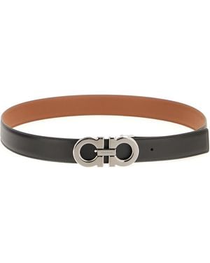 Ferragamo Leather Reversible Belt - Multicolor