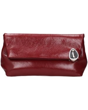 Jil Sander Leather Clutch Bag - Red