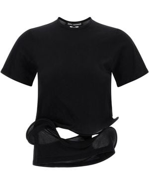 Junya Watanabe Nylon T-Shirt - Black