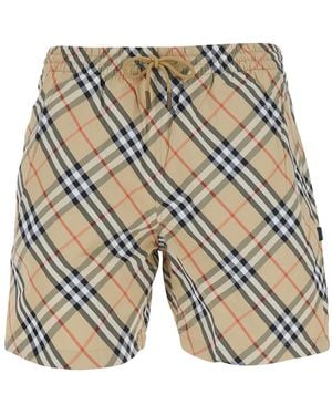 Burberry Swim Shorts Polyamide Beachwear - White