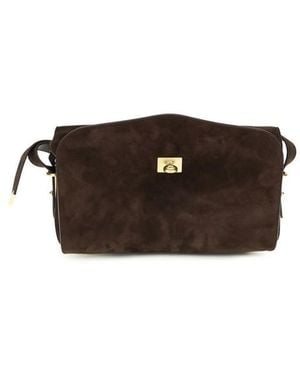 Balenciaga Calf Leather Bos Taurus Shoulder Bag - Brown