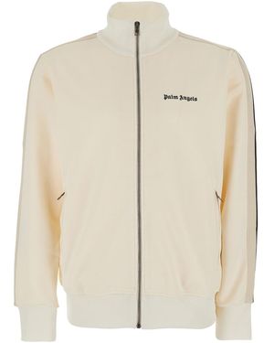 Palm Angels Classic Logo Track Jacket - Natural