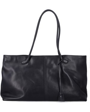 Low Classic Haricot Bag Tote Cow Leather Lining - Black