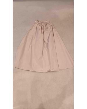 Herno Gonna Svasata New Techno Taffe Skirt - Natural