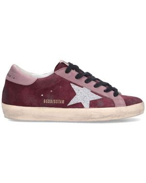 Golden Goose Super-Star Trainers - Purple