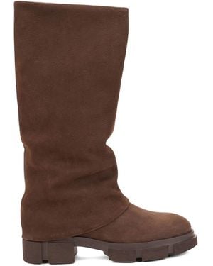 COPENHAGEN Lug-Sole Boots - Brown