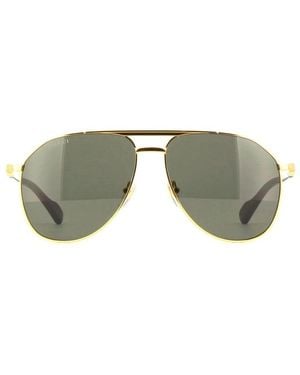 Gucci Sunglasses Aviator Full Rim, Frame And Lens Gg1220S001 - Green