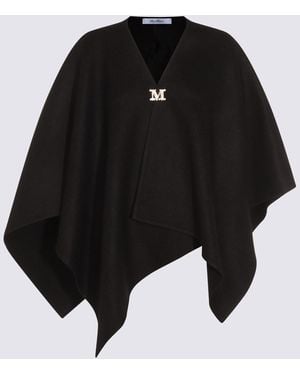 Max Mara Serra Capes - Black