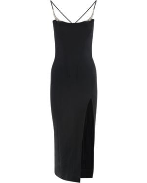 Mugler Dress Stretch Viscose - Black