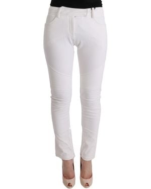 Ermanno Scervino Chic Slim Fit Cotton Trouser - Multicolor