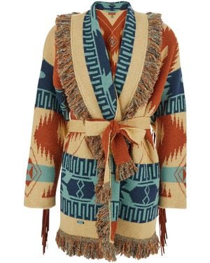 Alanui Cardigan 'Golden Dusk' - Blue