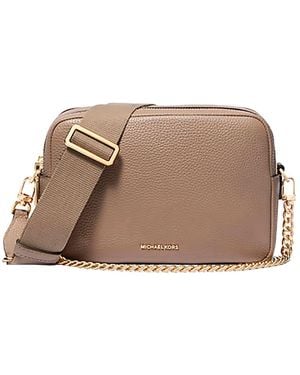 MICHAEL Michael Kors Bryant Shoulder Bag With Logo Lettering On The Front And Chain Shoulder Strap - Brown