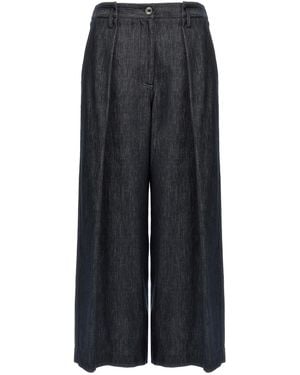 Brunello Cucinelli Cotton Casual Trousers - Black