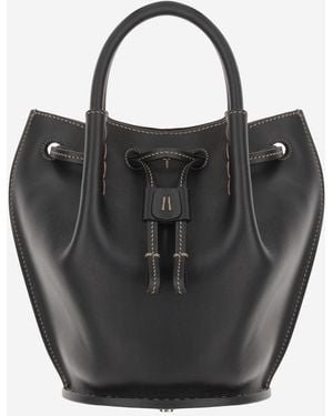 Tod's Leather Bucket Bag Calfskin Shoulder - Black