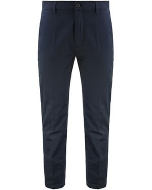 Department 5 Chino Trousers Prince Cotton Chinos - Blue