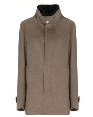Herno Cashmere Coat - Brown