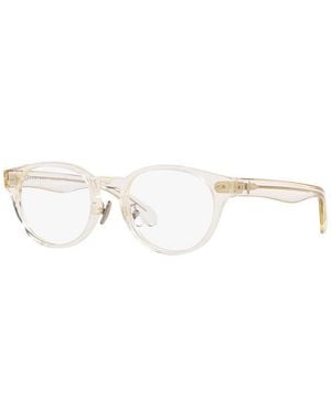 Polo Ralph Lauren Eyeglasses Oval Full Rim, Shiny Transparent Pinot Frame And Clear Demo Lenses Lens Ph2265D5034 Sunglasses - Metallic