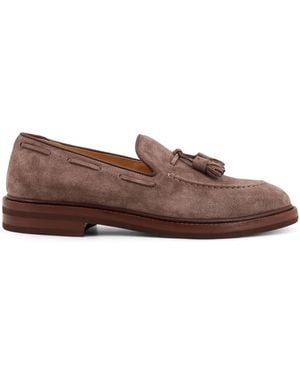 Brunello Cucinelli Suede Loafers - Brown