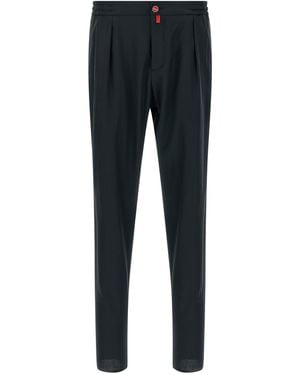 Kiton Pull-On Trousers - Blue