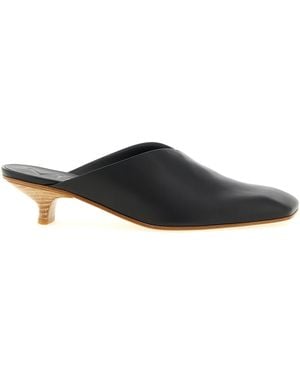 Vicini Lavenue Sabots Calfskin Leather (Bos Taurus) Court Shoes - Black