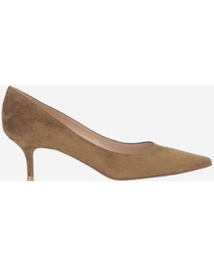 Gianvito Rossi Pumps Suede - Natural