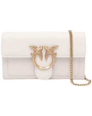 Pinko Love One Chain Wallet - White