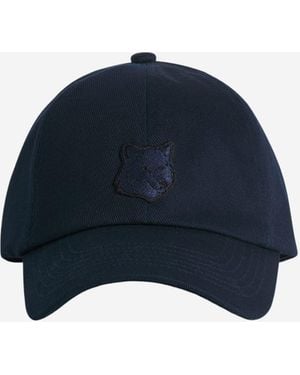 Maison Kitsuné Fox Head Cap - Blue