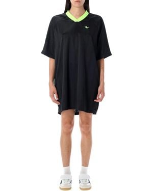 adidas Originals Adicolor Soccer Jacquard Oversize Dress - Black