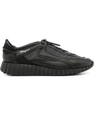 Ferragamo Ladies Trainers, Us - Black