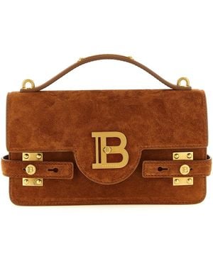 Balmain B-Buzz 24 Handbag - Brown
