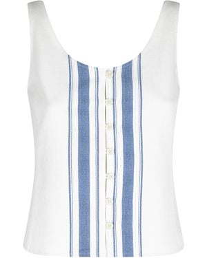 Low Classic Stripe Sleeveless Top - Blue