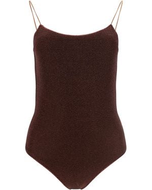 Oséree Lumiere Maillot Swimsuit Swimwear - Brown
