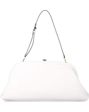Alberta Ferretti Leather Shoulder Bag - White
