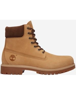 Timberland Premium 6-Inch Leather Ankle Boots With Logo - Brown