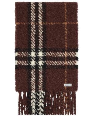 Burberry Check Scarf - Brown