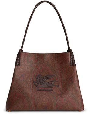 Etro Medium Paisley Libra Tote Bag - Brown