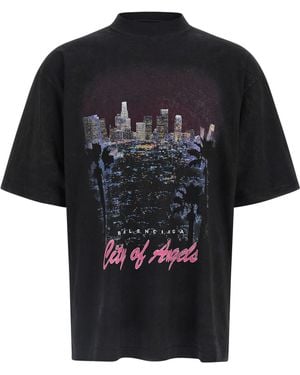 Balenciaga City Of Angels T-Shirt - Black