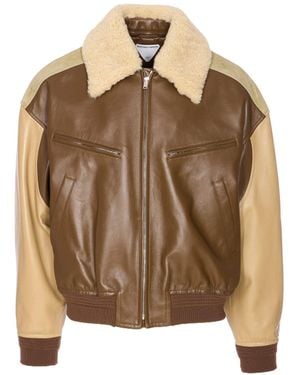 Bottega Veneta Leather Nappa Blouson - Brown