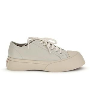 Marni Calf Leather Bos Taurus Chunky Sneakers - White