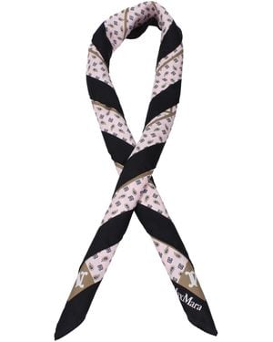 Max Mara Silk Foulard Accessory - Black