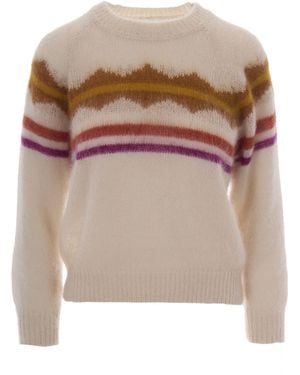 Isabel Marant Striped Knit Jumper - Brown