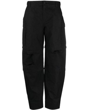Wardrobe NYC Cotton Cargo Trousers - Black
