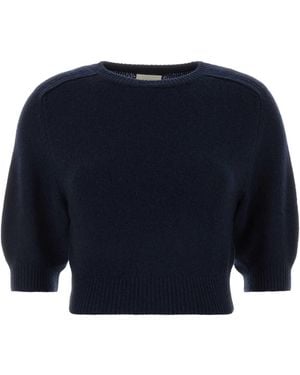 KHAITE Wool Blend Lorelai Jumper - Blue
