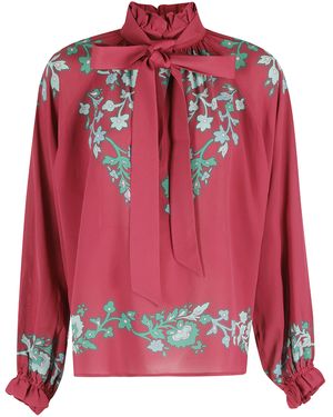 La DoubleJ Cerere Blouse Viscosa Tops - Red