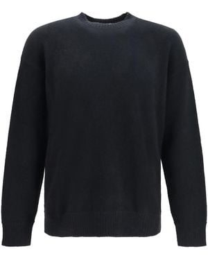 Laneus Cashmere And Silk Crewneck Jumper - Blue