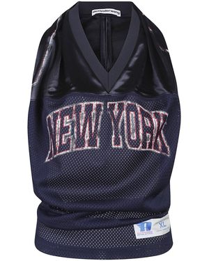 Alexander Wang Cowl Sport Jersey Tank - Blue