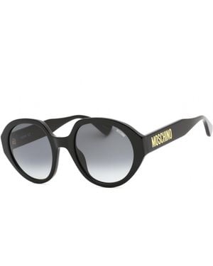 Moschino Moschino Mos126S Oval Plastic Frame Sunglasses - Black