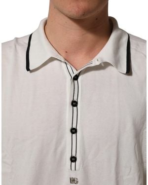 Dolce & Gabbana Leaf Print Silk Crew Neck T-Shirt Cotton - Natural