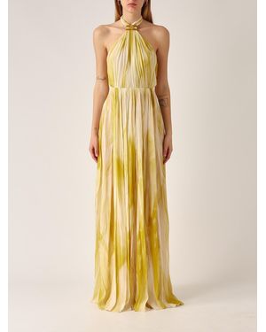 Elisabetta Franchi Viscosa Dress - Yellow