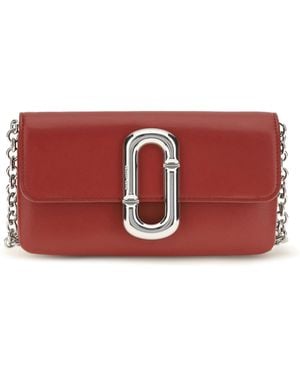 Marc Jacobs Snapshot Chain Wallet Calf Leather Bos Taurus Shoulder Bags - Red